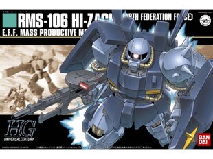 Сборная пластиковая модель Bandai - HGUC RMS-106 Hi-Zack (Earth Federation Force), 1/144, 60659 цена и информация | Конструкторы и кубики | hansapost.ee
