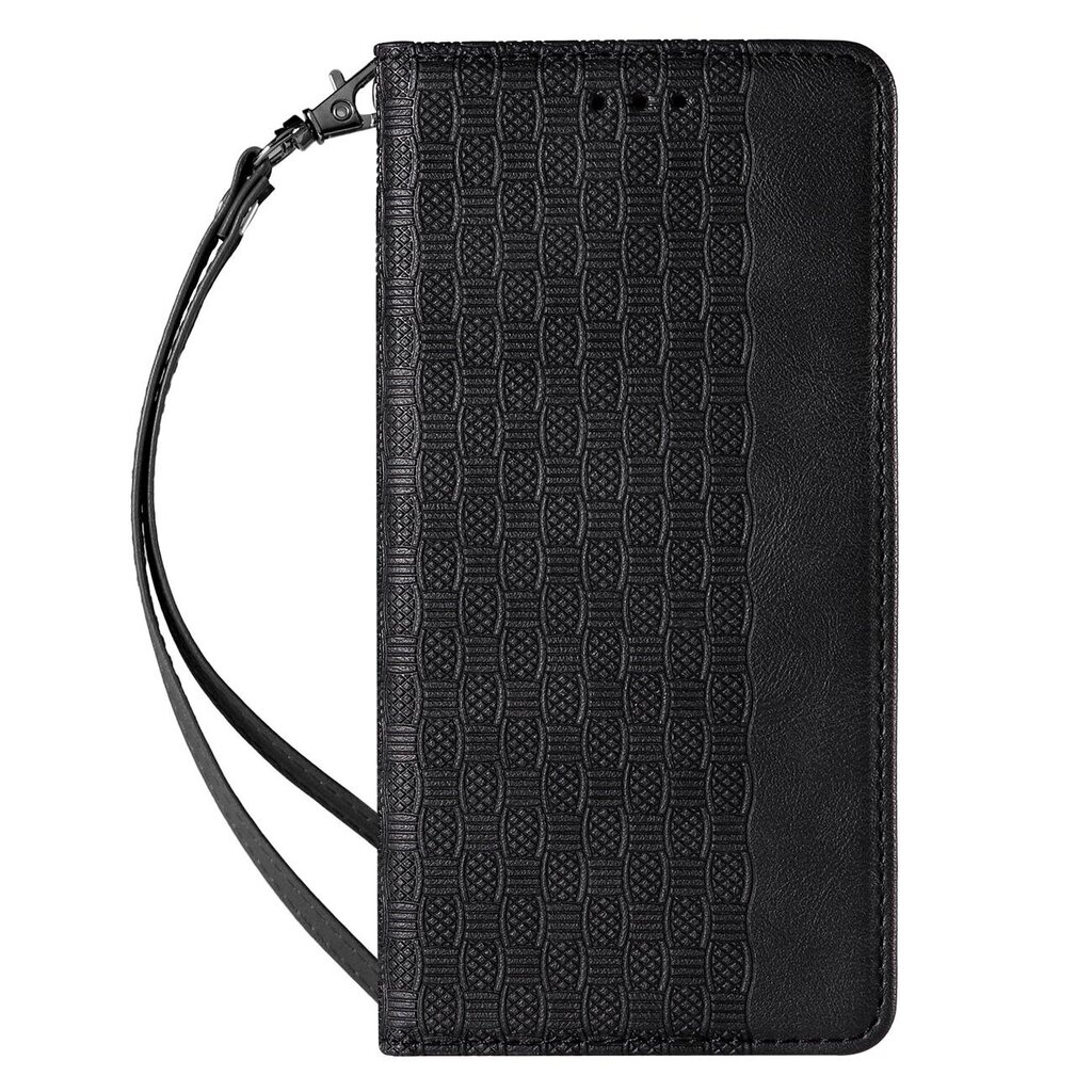 Telefoni kaaned Magnet Strap Case Case for Samsung Galaxy S22 + (S22 Plus) Pouch Wallet + Mini Lanyard Pendant (Black) hind ja info | Telefonide kaitsekaaned ja -ümbrised | hansapost.ee