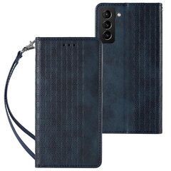 Telefoni kaaned Magnet Strap Case Case for Samsung Galaxy S22 + (S22 Plus) Pouch Wallet + Mini Lanyard Pendant Blue (Niebieski) hind ja info | Telefonide kaitsekaaned ja -ümbrised | hansapost.ee