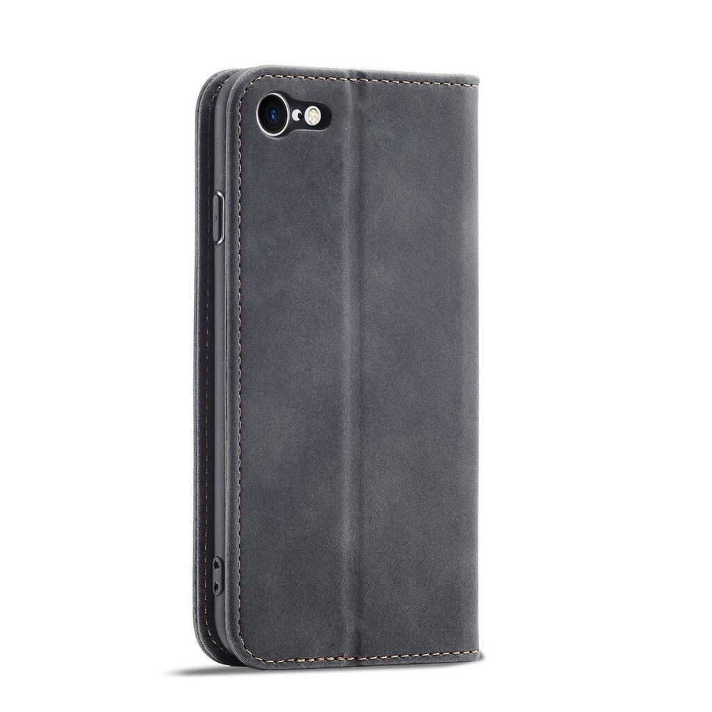 Telefoni kaaned Magnet Fancy Case for iPhone SE 2022 / SE 2020 / iPhone 8 / iPhone 7 Pouch Wallet Card Holder (Black) hind ja info | Telefonide kaitsekaaned ja -ümbrised | hansapost.ee