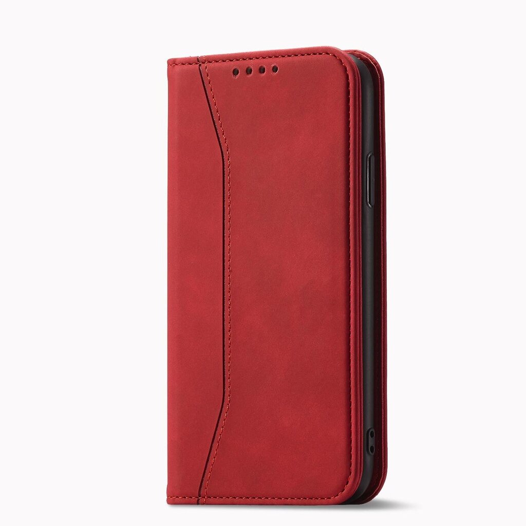 Telefoni kaaned Magnet Fancy Case for iPhone 12 cover card wallet card stand (Red) hind ja info | Telefonide kaitsekaaned ja -ümbrised | hansapost.ee