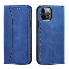 Telefoni kaaned Magnet Fancy Case Case for iPhone 12 Pro Cover Card Wallet Card Stand Blue (Niebieski) hind ja info | Telefonide kaitsekaaned ja -ümbrised | hansapost.ee