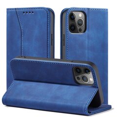 Telefoni kaaned Magnet Fancy Case Case for iPhone 12 Pro Cover Card Wallet Card Stand Blue (Niebieski) hind ja info | Telefonide kaitsekaaned ja -ümbrised | hansapost.ee