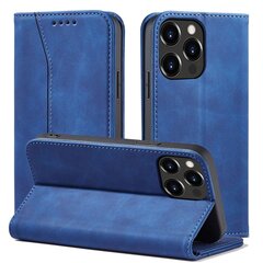 Telefoni kaaned Magnet Fancy Case Case for iPhone 13 Pro Pouch Card Wallet Card Stand Blue (Niebieski) hind ja info | Telefonide kaitsekaaned ja -ümbrised | hansapost.ee