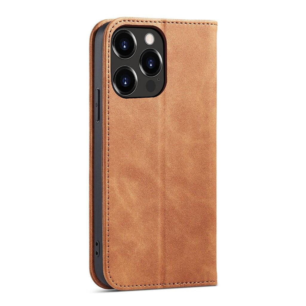 Telefoni kaaned Magnet Fancy Case Case for iPhone 13 Pro Cover Card Wallet Card Stand (Brown) hind ja info | Telefonide kaitsekaaned ja -ümbrised | hansapost.ee