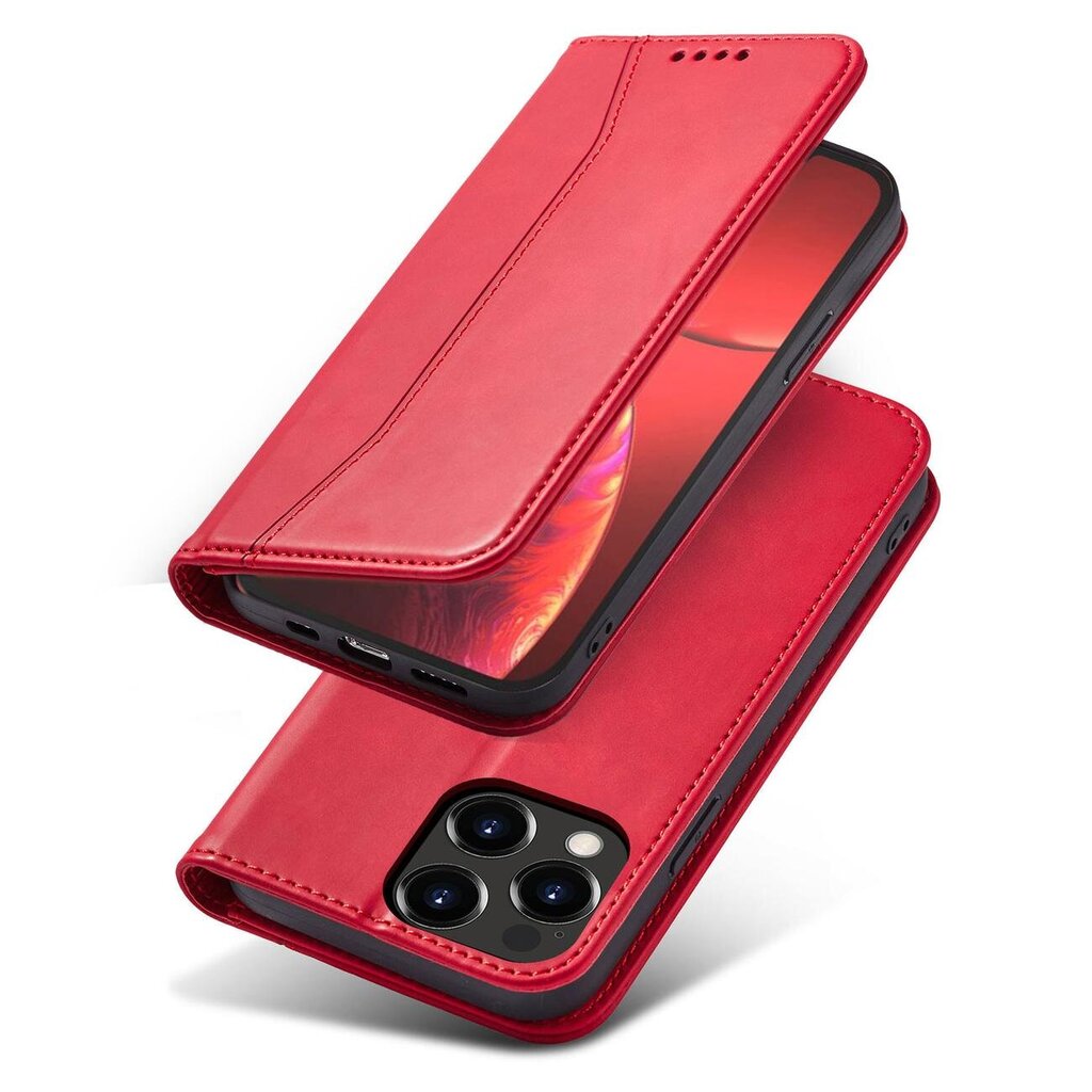 Telefoni kaaned Magnet Fancy Case Case for iPhone 13 Pro Cover Card Wallet Card Stand (Red) hind ja info | Telefonide kaitsekaaned ja -ümbrised | hansapost.ee