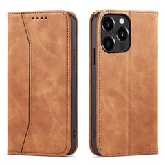 Telefoni kaaned Magnet Fancy Case Case for iPhone 13 Pro Max Pouch Card Wallet Card Holder (Brown) hind ja info | Telefonide kaitsekaaned ja -ümbrised | hansapost.ee