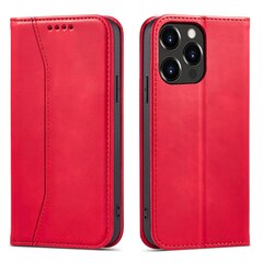 Telefoni kaaned Magnet Fancy Case Case for iPhone 13 Pro Max Pouch Wallet Card Holder (Red) hind ja info | Telefonide kaitsekaaned ja -ümbrised | hansapost.ee