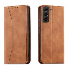 Telefoni kaaned Magnet Fancy Case Case for Samsung Galaxy S22 + (S22 Plus) Pouch Wallet Card Holder (Brown) hind ja info | Telefonide kaitsekaaned ja -ümbrised | hansapost.ee