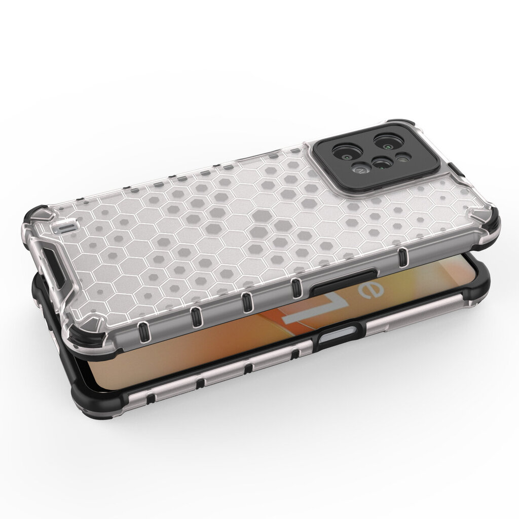 Telefoniümbris Honeycomb case armored cover with a gel frame Realme C31 (Transparent) hind ja info | Telefonide kaitsekaaned ja -ümbrised | hansapost.ee