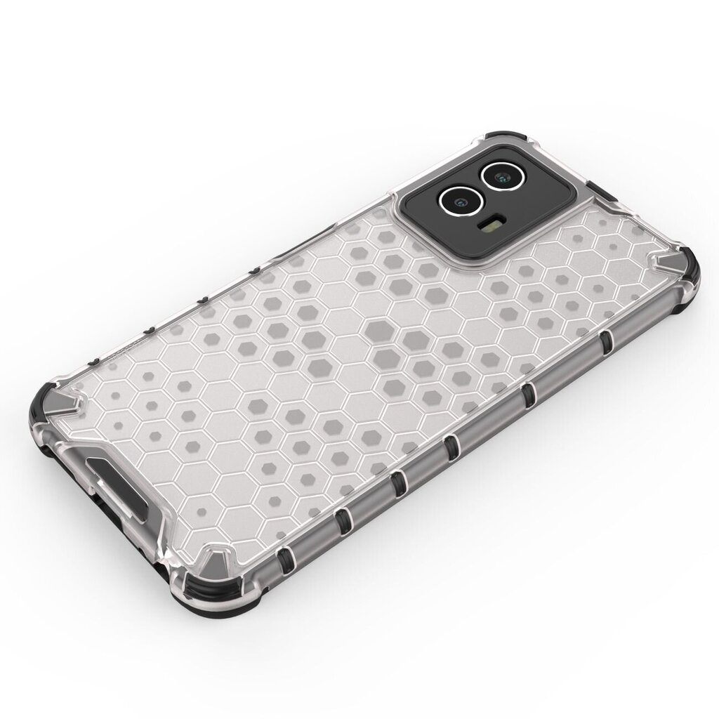 Telefoniümbris Honeycomb case armored cover with gel frame Vivo Y55 / Y75 / Y33s / iQOO Z6 / iQOO U5 (Transparent) hind ja info | Telefonide kaitsekaaned ja -ümbrised | hansapost.ee