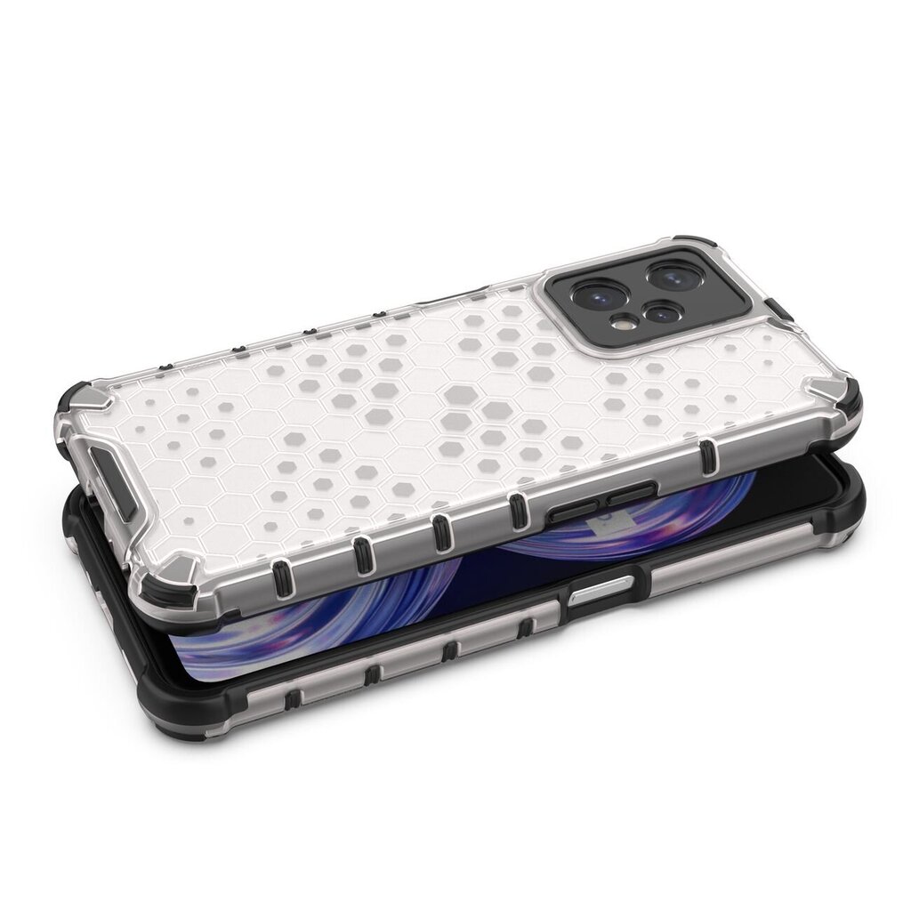 Telefoniümbris Honeycomb case armored cover with Realme 9 Pro gel frame (Transparent) hind ja info | Telefonide kaitsekaaned ja -ümbrised | hansapost.ee