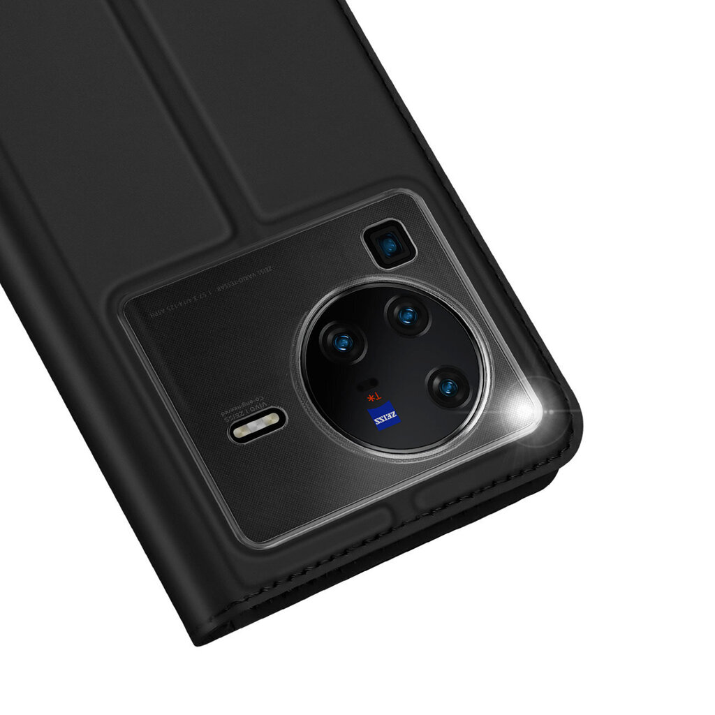 Telefoni kaaned Dux Ducis Skin Pro holster cover flip cover for Vivo X80 Pro black цена и информация | Telefonide kaitsekaaned ja -ümbrised | hansapost.ee