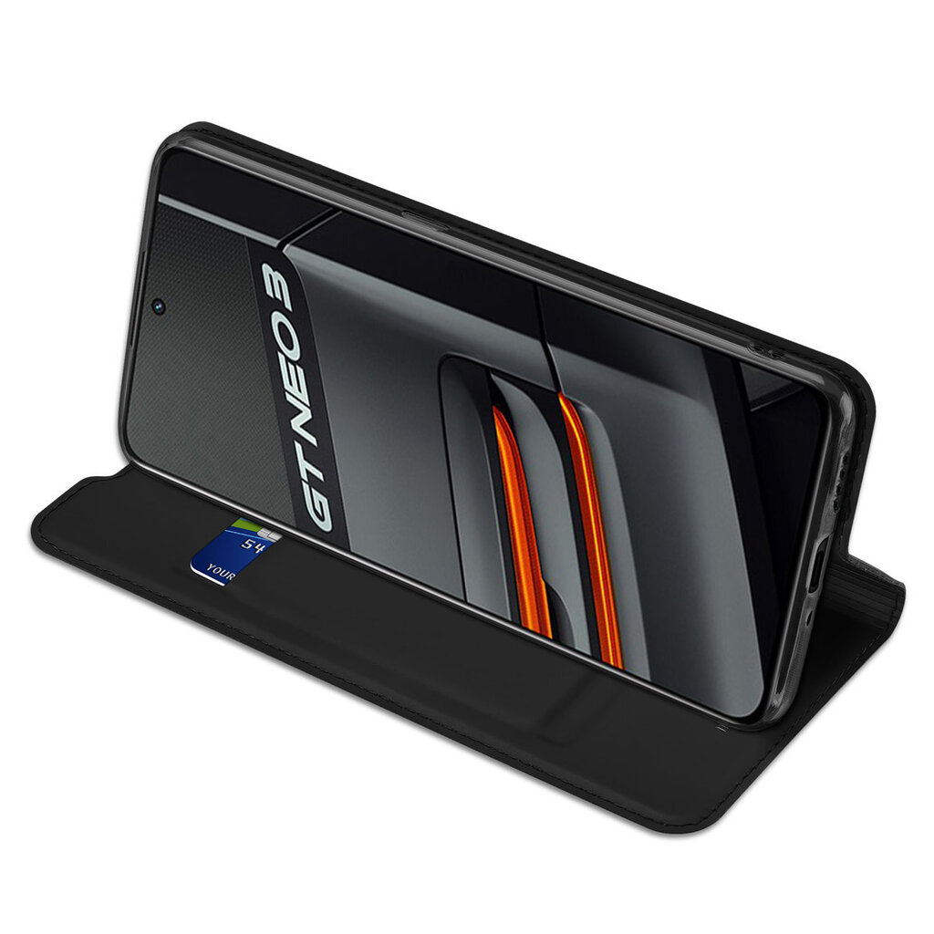 Telefoni kaaned Dux Ducis Skin Pro Holster Case Cover with Flap Realme GT Neo 3 black hind ja info | Telefonide kaitsekaaned ja -ümbrised | hansapost.ee