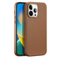 Telefoniümbris Dux Ducis Grit Leather Case for iPhone 14 Pro Elegant Faux Leather Cover (MagSafe Compatible) (Brown) hind ja info | Telefonide kaitsekaaned ja -ümbrised | hansapost.ee