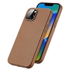 Telefoniümbris Dux Ducis Grit Leather Case for iPhone 14 Max Elegant Faux Leather Cover (MagSafe Compatible) (Brown) цена и информация | Чехлы для телефонов | hansapost.ee