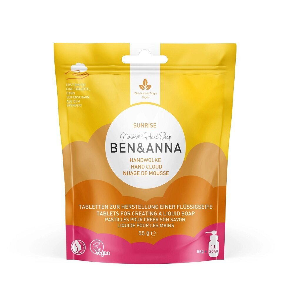 Seebitabletid Ben & Anna Natural Hand Soap Sunrise, 10 tk. hind ja info | Seebid | hansapost.ee