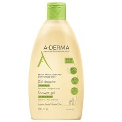 Увлажняющий и питательный гель для душа A-Derma Ultra-Rich Shower Gel, 500мл цена и информация | A-Derma Духи, косметика | hansapost.ee