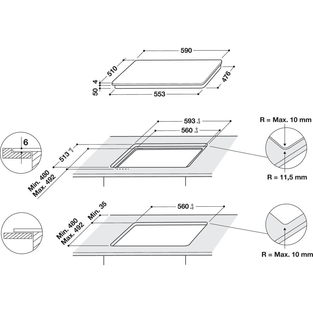 Whirlpool WB S2560 NE цена и информация | Pliidiplaadid | hansapost.ee