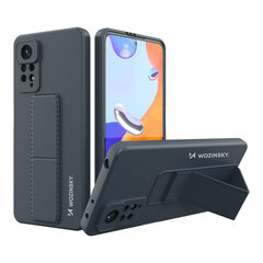 Telefoniümbris Wozinsky Kickstand Case Silicone Stand Cover for Xiaomi Poco X4 Pro 5G (Navy Blue) hind ja info | Wozinsky Mobiiltelefonid ja lisatarvikud | hansapost.ee