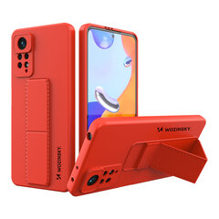 Telefoniümbris Wozinsky Kickstand Case Silicone Stand Cover for Xiaomi Poco X4 Pro 5G (Red) hind ja info | Wozinsky Mobiiltelefonid, fotokaamerad, nutiseadmed | hansapost.ee