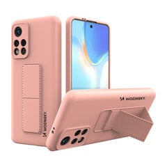 Telefoniümbris Wozinsky Kickstand Case Silicone Stand Cover Xiaomi Poco M4 Pro 5G (Pink) цена и информация | Чехлы для телефонов | hansapost.ee