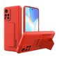 Telefoniümbris Wozinsky Kickstand Case Silicone Stand Cover for Xiaomi Redmi 10 (Red) цена и информация | Telefonide kaitsekaaned ja -ümbrised | hansapost.ee