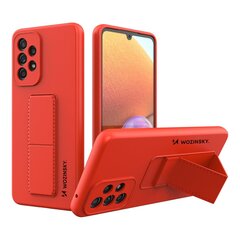 Telefoniümbris Wozinsky Kickstand Case Silicone Stand Cover for Samsung Galaxy A33 5G (Red) hind ja info | Telefonide kaitsekaaned ja -ümbrised | hansapost.ee