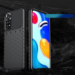 Telefoniümbris Thunder Case Flexible Armored Cover Sleeve for Xiaomi Redmi Note 11 Pro + 5G / 11 Pro 5G / 11 Pro (Black) hind ja info | Telefonide kaitsekaaned ja -ümbrised | hansapost.ee