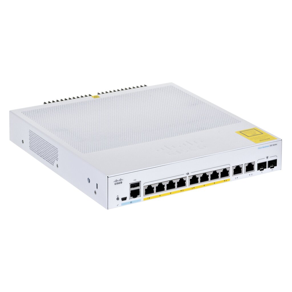 Cisco CBS350-8FP-2G-EU network switch Managed L2/L3 Gigabit Ethernet (10/100/1000) Silver цена и информация | Võrgulülitid | hansapost.ee