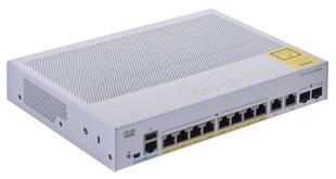 Cisco CBS350-8FP-E-2G-EU network switch Managed L2/L3 Gigabit Ethernet (10/100/1000) Silver hind ja info | Võrgulülitid | hansapost.ee