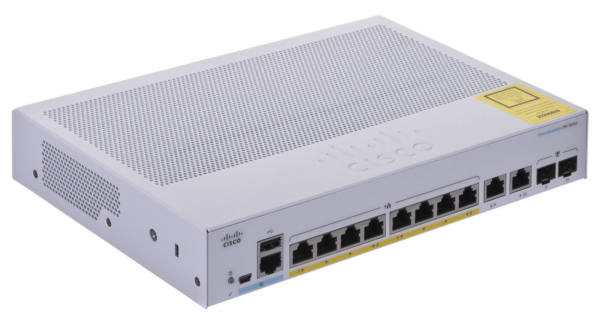 Cisco CBS350-8FP-E-2G-EU network switch Managed L2/L3 Gigabit Ethernet (10/100/1000) Silver цена и информация | Võrgulülitid | hansapost.ee