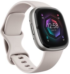 Fitbit Sense 2, Lunar White/Platinum FB521SRWT цена и информация | Смарт-часы | hansapost.ee