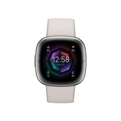 Fitbit Sense 2, Lunar White/Platinum FB521SRWT цена и информация | Смарт-часы (smartwatch) | hansapost.ee