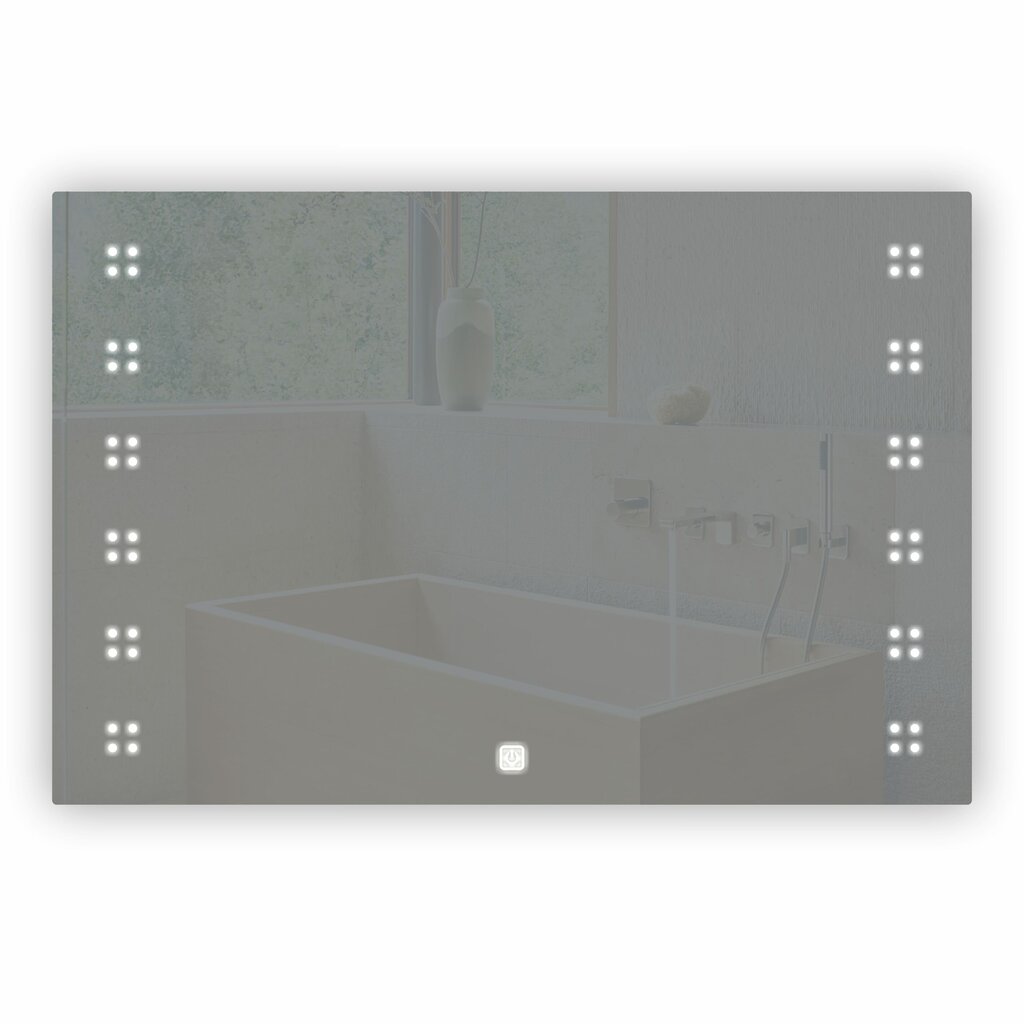 Peegel, hõbedane цена и информация | Peeglid vannituppa | hansapost.ee