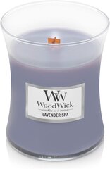 WoodWick ароматическая свеча Lavender Spa Vase Scented Candle, 275.0 гр цена и информация | Свечи, подсвечники | hansapost.ee