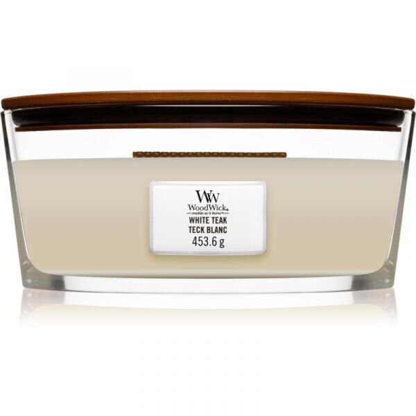 WoodWick lõhnaküünal White Teak, 453,6 g hind ja info | Küünlad, küünlajalad | hansapost.ee
