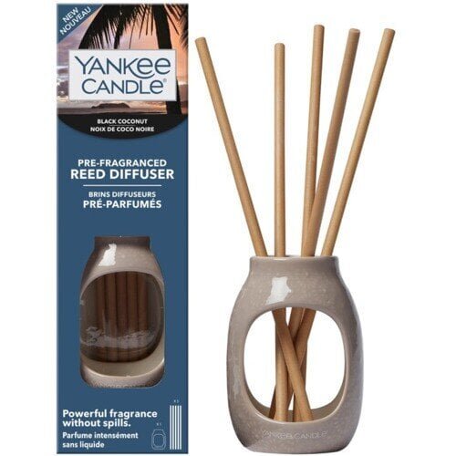 Kodulõhnastaja Yankee Candle Pre-fragranced Reed Diffuser Black Coconut - Incense sticks цена и информация | Lõhnapulgad ja kodulõhnastajad | hansapost.ee