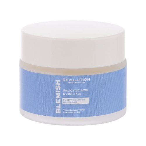 Näopuhastusgeel Revolution Skincare Salicylic Acid & Zinc PCA (Purifying Water Gel Cream) 50 ml hind ja info | Näokreemid | hansapost.ee