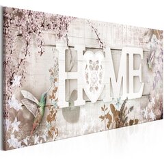 Картина - Home and Hummingbirds (1 Part) Beige Narrow 150x50 см цена и информация | Картины, живопись | hansapost.ee