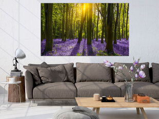 Pilt - Hyacinth Field (1 Part) Narrow 150x50 cm hind ja info | Seinapildid | hansapost.ee