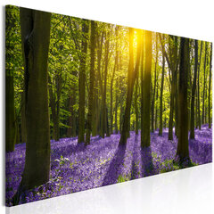 Pilt - Hyacinth Field (1 Part) Narrow 150x50 cm hind ja info | Seinapildid | hansapost.ee