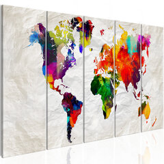 Pilt - Crumpled Map 225x90 cm hind ja info | Seinapildid | hansapost.ee