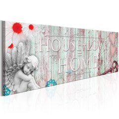 Pilt - Home: House + Love 135x45 cm hind ja info | Seinapildid | hansapost.ee
