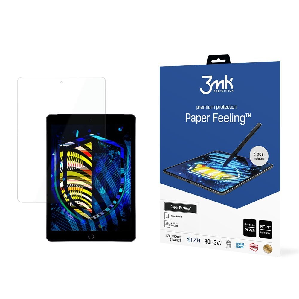 Ekraani kaitseklaas Apple iPad Air 2 - 3mk Paper Feeling™ 11'' screen protector цена и информация | Tahvelarvuti lisatarvikud | hansapost.ee