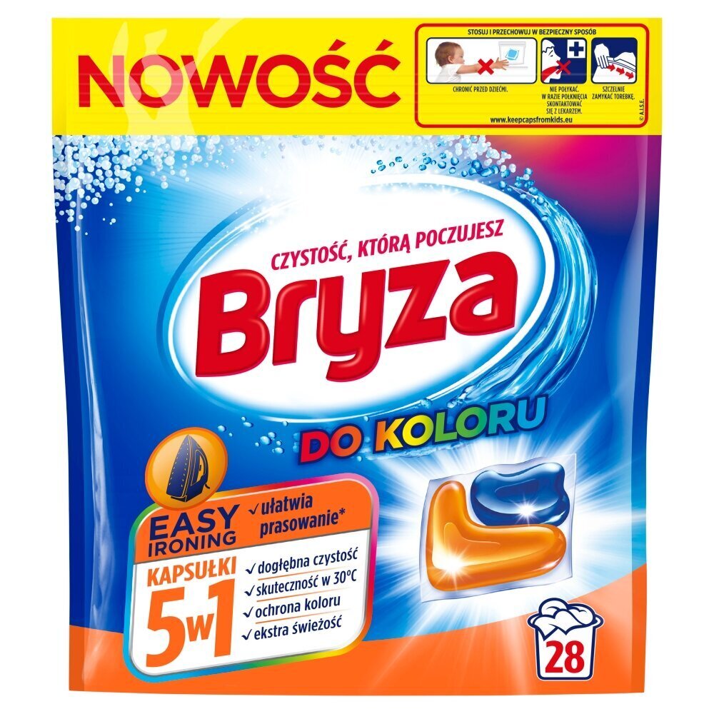 Pesukapslid Bryza Easy Ironing 5w1, 28 tk hind ja info | Pesuvahendid | hansapost.ee