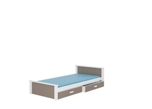 Детская кровать Aldex, 190x90 см, коричневая/белая цена и информация | Детские кровати | hansapost.ee