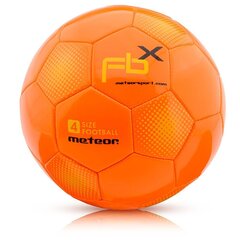 Футбольный мяч Meteor FBX, размер 4, оранжевый цена и информация | Футбольные мячи | hansapost.ee
