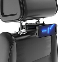 Telefonihoidja autosse Wozinsky adjustable headrest holder for tablet or phone black (WTHBK3) hind ja info | Telefonihoidjad | hansapost.ee