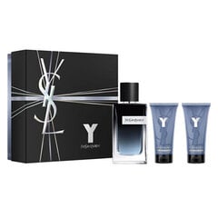 Набор Yves Saint Laurent Y для мужчин: духи EDP, 100 мл + парфюмированный гель для душа, 50 мл + лосьон после бритья, 50 мл цена и информация | Мужские духи | hansapost.ee